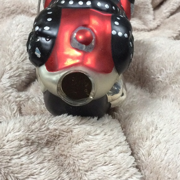 Harley style motorcycle glitter painted Christmas ornament - Picture 5 of 8